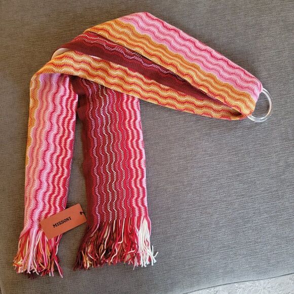 Missoni Sciappa Scarf Wool Blend made in Italy NWT - Picture 2 of 13